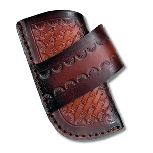 Funda de Cuero Genuino Hecha a Mano para Cuchillo de Caza, de Acero al Carbono, para Llevar en el Cinturón, Impermeable, Duradera, B2B, OEM, Venta al por Mayor, 3 Años - Product Image 2