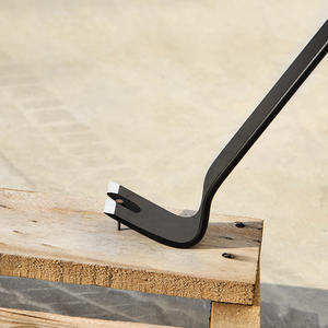 Barre <span class=keywords><strong>de</strong></span> levier plate à couple élevé avec fente intégrée pour extracteur <span class=keywords><strong>de</strong></span> clous, en acier forgé, pour le travail du bois - Product Image 5