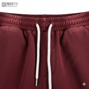 Pantalones Cortos de Hombre de Cintura Media, Estilo Vintage, Lavado Ácido, Secado Rápido, de Lona Gruesa Lavada, Poliéster/Algodón, con Logotipo Personalizado, Ropa Urbana, Verano 2025 - Product Image 5