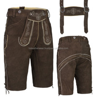 Lederhosen traditionnel bavarois allemand personnalisé 2024, vêtements décontractés pour hommes et garçons, léger, non tissé, taille haute, short