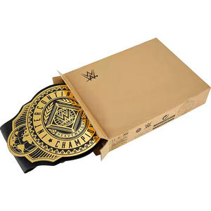 Cinturón de lujo personalizado de WWE Roman Reigns Título indiscutible en cuero genuino de vaca con cobre para hebilla hecho a mano en Pakistán - Product Image 2