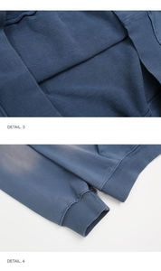 Sweat à capuche à épaules tombantes, poids lourd, 500 g/m², 600 g/m², haute qualité, appliqué personnalisé, broderie délavée - Product Image 6