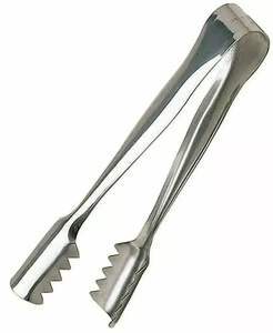 Pince à glace en acier inoxydable longue durée pour une utilisation élégante dans la cuisine et le bar à domicile avec une prise durable et des bords antidérapants - Product Image 2