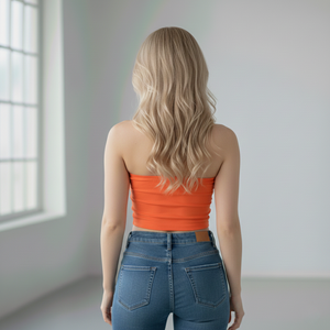 T-shirt tube de nouvelle mode bon marché en gros, hauts tubulaires tendance pour filles, t-shirts spéciaux avec votre logo personnalisé et le service OEM de marque - Product Image 5