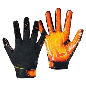 Gants de football américain antidérapants de style dernier cri avec une forte adhérence collante sur la paume et un ajustement confortable en spandex pour les joueurs - Product Image 1