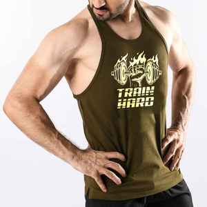 OEM camisetas sin mangas Fitness entrenamiento camiseta Spandex diseño personalizado hombres gimnasio entrenamiento camiseta sin mangas hombres gimnasio camiseta Stringer Muscle Fit - Product Image 2