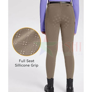 Leggings d'équitation pour enfants 2026, avec maintien complet du siège, antidérapants, avec grip en silicone aux genoux, imperméables, coupe-vent, en spandex/polyester, pour enfants, équitation - Product Image 2