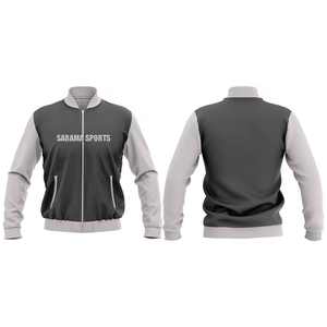 Chaqueta Universitaria de Marca Privada con Parches Personalizados, Chaquetas Universitarias de Satén al por Mayor para Hombre y Mujer - Product Image 3