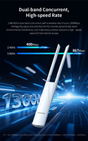 COMFAST-Enrutador/Repetidor inalámbrico de banda dual AC1200, punto de acceso WiFi WLAN para exteriores de largo alcance, punto de acceso a la red