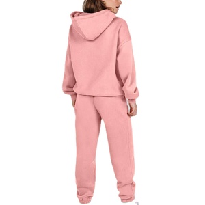 Chándal Ropa para correr Chándal con logotipo personalizado para mujer Slim Fitness Alta calidad Fleece Algodón Poliéster Traje deportivo Chándales - Product Image 1