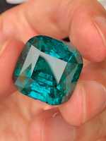 Turmalina Paraíba Natural, Corte Cojín, Piedra Suelta, Azul Neón Luminoso, Certificado GIA, Grado Excelente Exclusivo, Anillos con Juego de Color