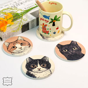 Posavasos de corcho redondo con bandeja de corcho Circular Natural de estilo clásico de Venta caliente con el último diseño esteras y almohadillas de espesor de tamaño OEM - Product Image 3