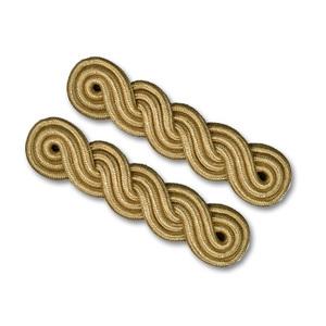 Épaulettes Cérémonielles Personnalisées en Argent Triple Torsion avec Motif Rose – Plaques d'Épaule Formelles pour Uniforme Masculin - Product Image 6