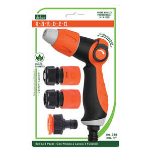 Juego de 4 Boquillas para Pistola de Lanza de 3 Funciones con 3 Accesorios - Product Image 1