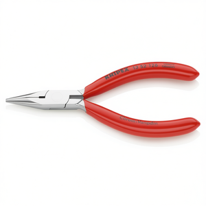 Pince à bec plat Knipex chromée avec poignées gainées de plastique et mâchoires semi-rondes pour mécanique de précision - Product Image 2