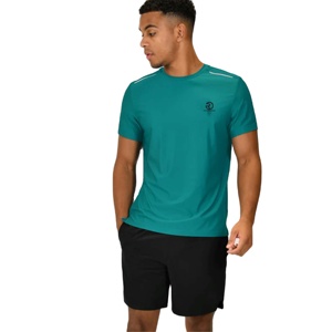 T-shirt polyvalent en nylon spandex pour hommes avec design sans couture et matériau flexible pour une mobilité maximale - Product Image 2