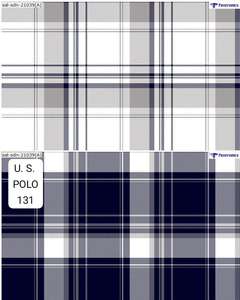 US POLO Tissu de chemise en pur coton teint en fil peigné Tissu de robe tissé à carreaux pour garçons et filles Mariages - Product Image 4