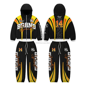 Custom Clothing Windbreaker <b>Jacket</b> and Nylon <b>Track</b> Pants Detachable Zip up Nylon Sweat suit Set <b>Men</b> Windbreaker Tracksuit - Product Image 1
