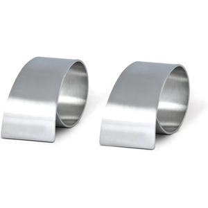 Ronds de serviette en tôle d'aluminium Bonne qualité Porte-serviettes réutilisables Anneaux élégants ajustables à collectionner - Product Image 1