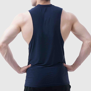 Chaleco de gimnasio de algodón personalizado de la mejor calidad para hombre, camiseta sin mangas de entrenamiento de punto de estilo informal, venta al por mayor a bajo precio - Product Image 2