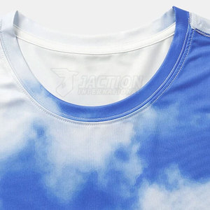 Camiseta de Sublimación Sólida con Logotipo Personalizado Estilo 2025 para Hombre, 100% Algodón, Secado Rápido, Transpirable, Ligera y Holgada - Product Image 3