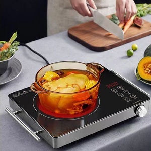 2200W Portable Electric <b>Ceramic</b> Cooktop, Tabletop Hot Plate with Adjustable Temperature for Camping, Home and Travel - Product Image 2