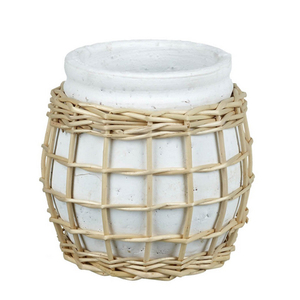 Handmade Planters Customized Design & Size Decorative Planters Rattan Core Desk Planters Flower <b>Pots</b> for Indoor Outdoor Planting - Product Image 1