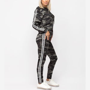 Nouvelle mode de sublimation, ensemble deux pièces pour femme, veste pull à manches longues et leggings skinny, survêtement - Product Image 2