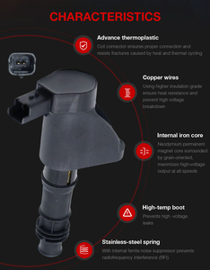 คอยล์จุดระเบิดฟอร์ด F-150/4.6L เดินทาง/V8 5.4L & <span class=keywords><strong>V10</strong></span> 6.8L-แทนที่ DG511, FD508, C1541 | เหมาะกับลินคอล์น/มัสแตง - Product Image 5