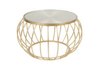 Table basse en bois de style moderne avec bois naturel pour le salon Table centrale de couleur noir mat Matériau de haute qualité