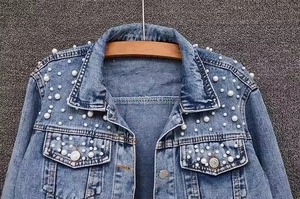 Chaquetas Vaqueras Personalizadas de Alta Calidad y Moda 2024, Venta al por Mayor para Mujer, Casuales, Vintage, Resistentes al Viento, Transpirables, Otoño, Venta en Línea - Product Image 4