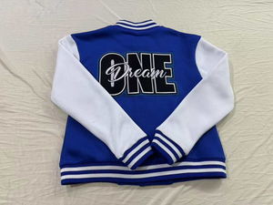 Chaqueta de béisbol universitaria de invierno para hombre Ville Sports, abrigo de lana con cuello en V y bordado de chenilla, chaqueta casual estilo Letterman, tallas grandes - Product Image 3