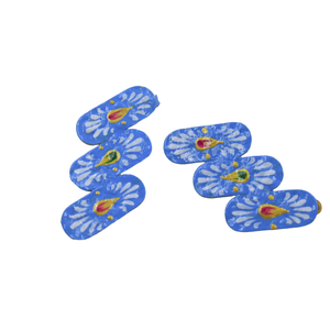 Fait à la main dernière mode 2024 peinture à la main boucle d'oreille fabricant fournisseur plaqué or MOP pierre boucles d'oreilles pour femmes et filles - Product Image 3