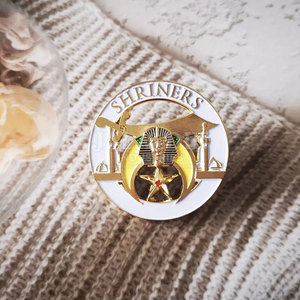 Emblèmes de voiture maçonniques, badges maçonniques noirs, franc-maçonnerie libre et acceptée, régalia, badges de marque personnalisés, épingles de revers cérémonielles - Product Image 2