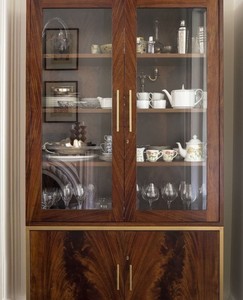 Buffet en bambou petit espace cuisine étagère de rangement casier salon contre le mur maison ménage thé armoire à vin - Product Image 1