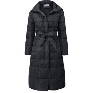 Chaqueta acolchada larga de moda para mujer con capucha Chaqueta larga acolchada de invierno impermeable para mujer Precio al por mayor - Product Image 1