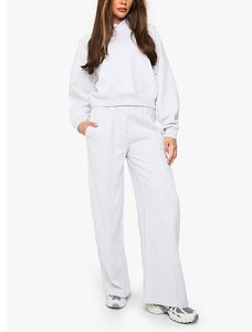 Conjunto Deportivo para Mujer 2026, Estilo Urbano, Sudadera con Capucha y Pantalones Deportivos de Algodón con Logotipo Frontal, Corte Holgado - Product Image 6