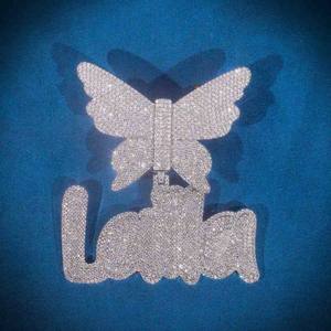 Colgante de Moissanita con Corte Brillante Redondo Personalizado, Exclusivo para Hombre, Chapado en Plata/Oro, Joyería Hip Hop - Product Image 4