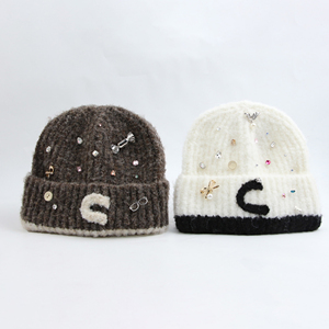 Bonne qualité Nouvelle arrivée Meilleur prix Bonnet d'hiver Bonnet Impression de logo personnalisé Jacquard 100% laine Bonnet imperméable - Product Image 2