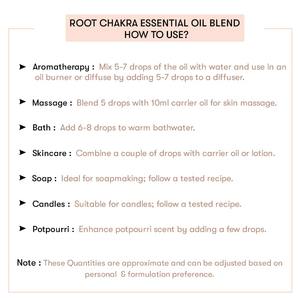 Mélange d'huiles essentielles 100 % pures de qualité thérapeutique pour le chakra Racine, pressées à froid avec du Géranium et du Bergamote pour hydrater et éclaircir - Product Image 5