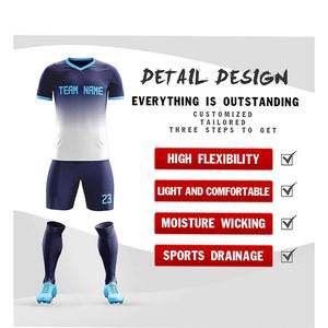 Camisetas de Fútbol para Hombre 100% Poliéster, Uniformes Deportivos Transpirables de Manga Corta - Product Image 3