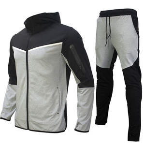 Vêtements de fitness vêtements de sport Tech polaire formation hommes deux pièces ensemble survêtement Jogging costume pour hommes 2025 coupe-vent survêtements ensembles - Product Image 4