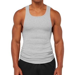 Débardeur de sport et yoga personnalisé en tissu 90 % Spandex 10 % Nylon de haute qualité, coupe ajustée pour musculation et bodybuilding - Product Image 1