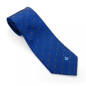 Custom Polyester <b>Tie</b> Black-based With Custom Masonic Logo Jacquard Weave Neck <b>Tie</b> Printed <b>Ties</b> top quality ronpex - Product Image 1