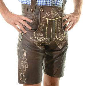 Nouveaux arrivages de shorts Lederhosen bavarois traditionnels pour hommes Octoberfest Shorts uniques personnalisés Vêtements bavarois - Product Image 4