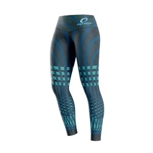 Leggings pour femmes en tricot uni, antibactériens, mi-longs, pour la gym, prix abordable, fabricant professionnel - Product Image 1