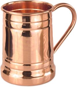 Jarra de cerámica hecha a mano de cobre puro 100%, taza de cerveza helada de 18 oz con forro de cobre pulido - Product Image 2