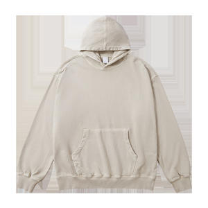 Invierno peso pesado puro algodón luz lavado Vintage Sudadera con capucha Retro cera teñida hombres Sudadera con capucha ácido lavado sudaderas con capucha - Product Image 5