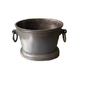 Grand refroidisseur à vin noir fabriqué à la main dernier cri seau à glace en aluminium coulé avec logo personnalisé refroidisseur à champagne personnalisable - Product Image 2