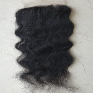 Extensiones de cutícula con cierre de encaje HD para mujer, cutículas sin procesar, Remy, virgen, indio, negro, 100%, 6x6, venta al por mayor - Product Image 2